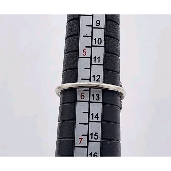 Vintage Mexico LMV 925 Sterling Silver Modernist Statement Ring Size 5.75 - Picture 8 of 8